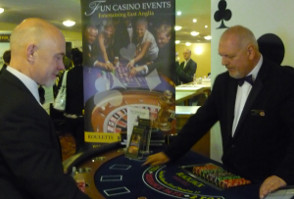 image of a casino at a corporate party